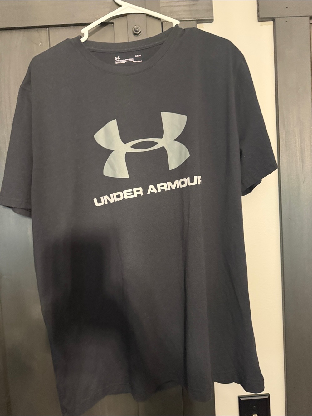 Under Armour Black Tee with Silver Logo